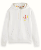 SCOTCH AND SODA Front Back Artwork Hoodie at Gravity NYC